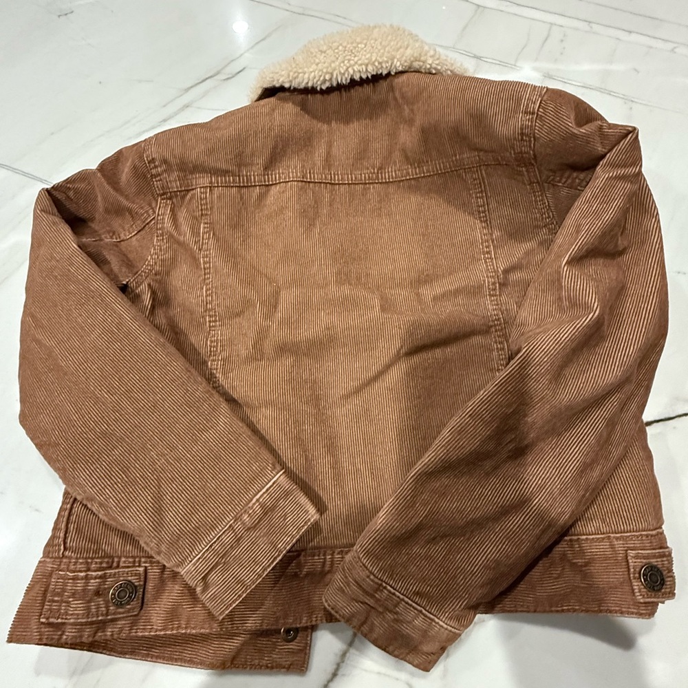 GAP Kids Cream Sherpa Jacket - worn 1x Size 10 - Picture 3 of 8